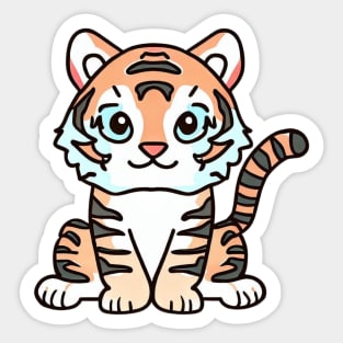 Bengal tiger roaring Sticker